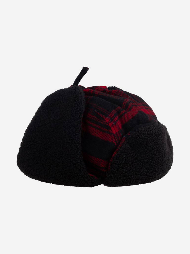 Шапка-ушанка STETSON 9290305 BOMBER CAP SHADOW PLAID (красный)