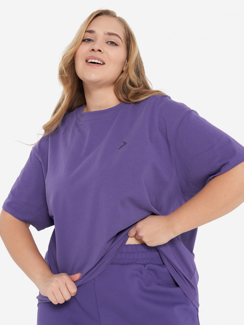 Футболка женская Demix Plus Size Фиолетовый 649₽