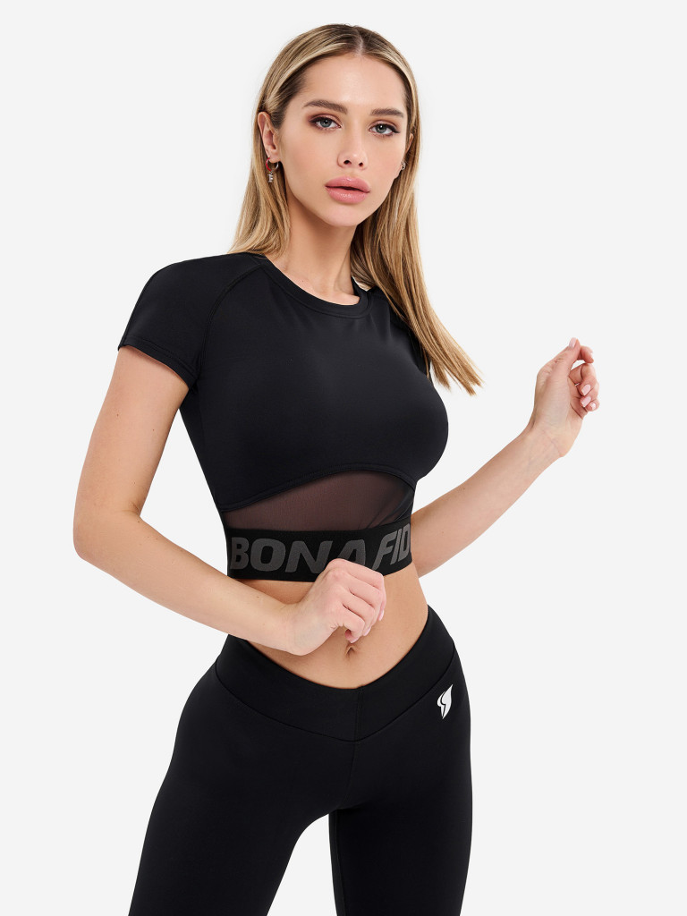 Топ женский Bona Fide: Hi-Tech Shirt "Black"