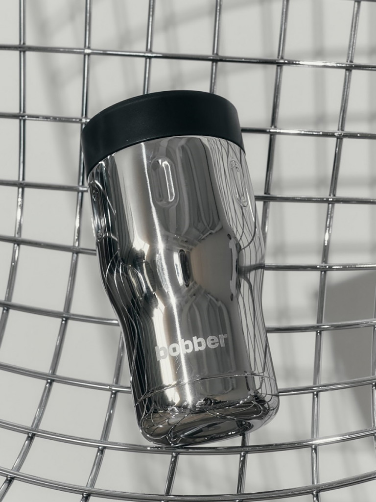 Термокружка вакуумная BOBBER Tumbler 350 мл, крышка 360, тепло до 6 часов, зеркальный