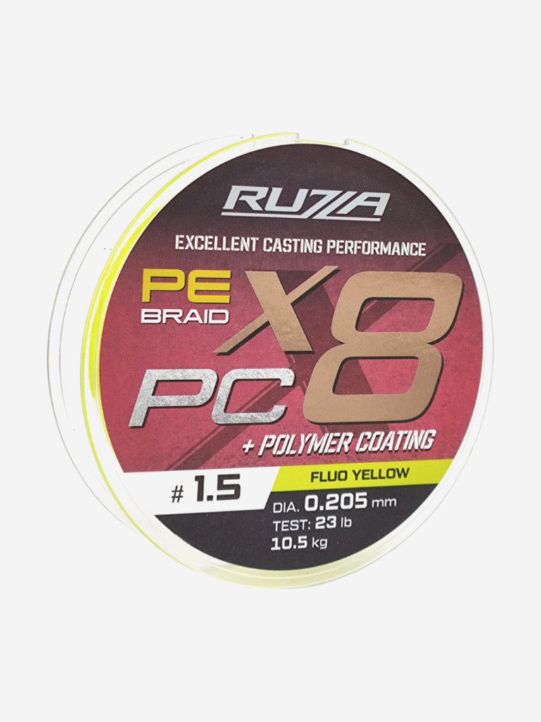 Шнур X8 PC 150м Fluo Yellow 0,205мм 10,5кг/23lb