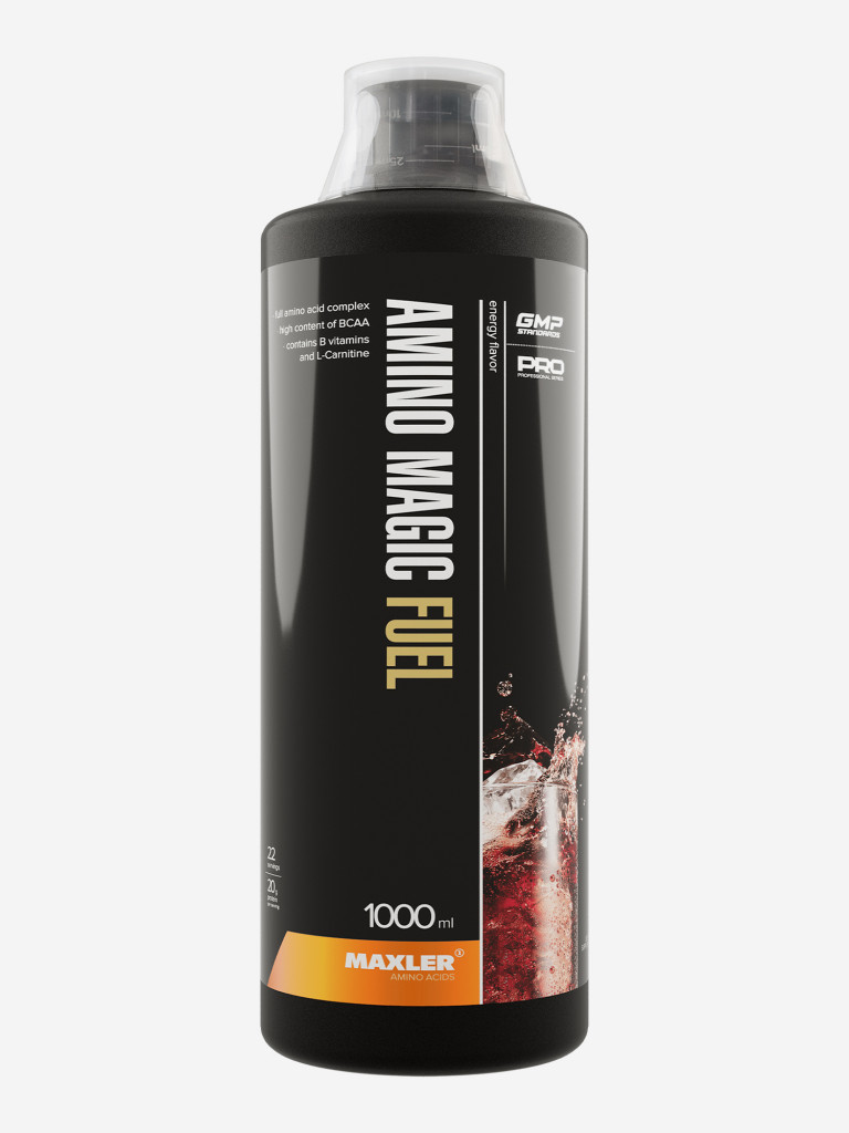 Л-карнитин жидкий с витамином B Maxler, комплекс аминокислот, 1000 мл - Энерджи