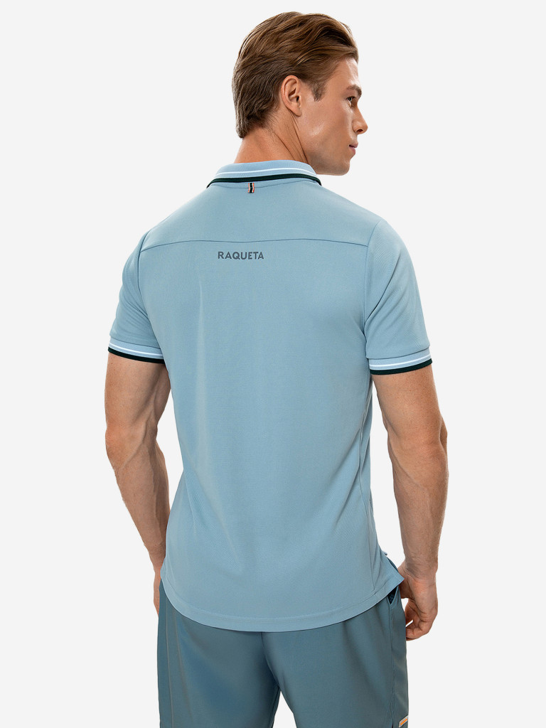 Поло мужское RAQUETA SPORT мужское Deporte, Dusty Blue
