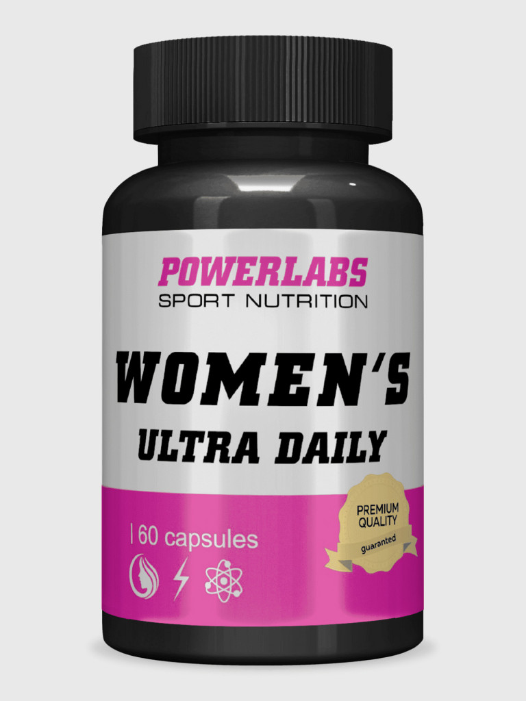 Комплекс витаминов для женщин, Powerlabs, Womens Ultra Daily, 60 капсул