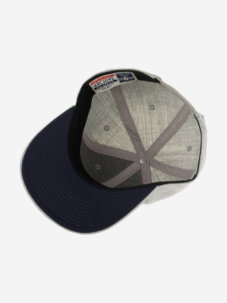 Бейсболка с прямым козырьком AMERICAN NEEDLE SMU776A-HOG Homestead Grays Archive 400 NL (серый)
