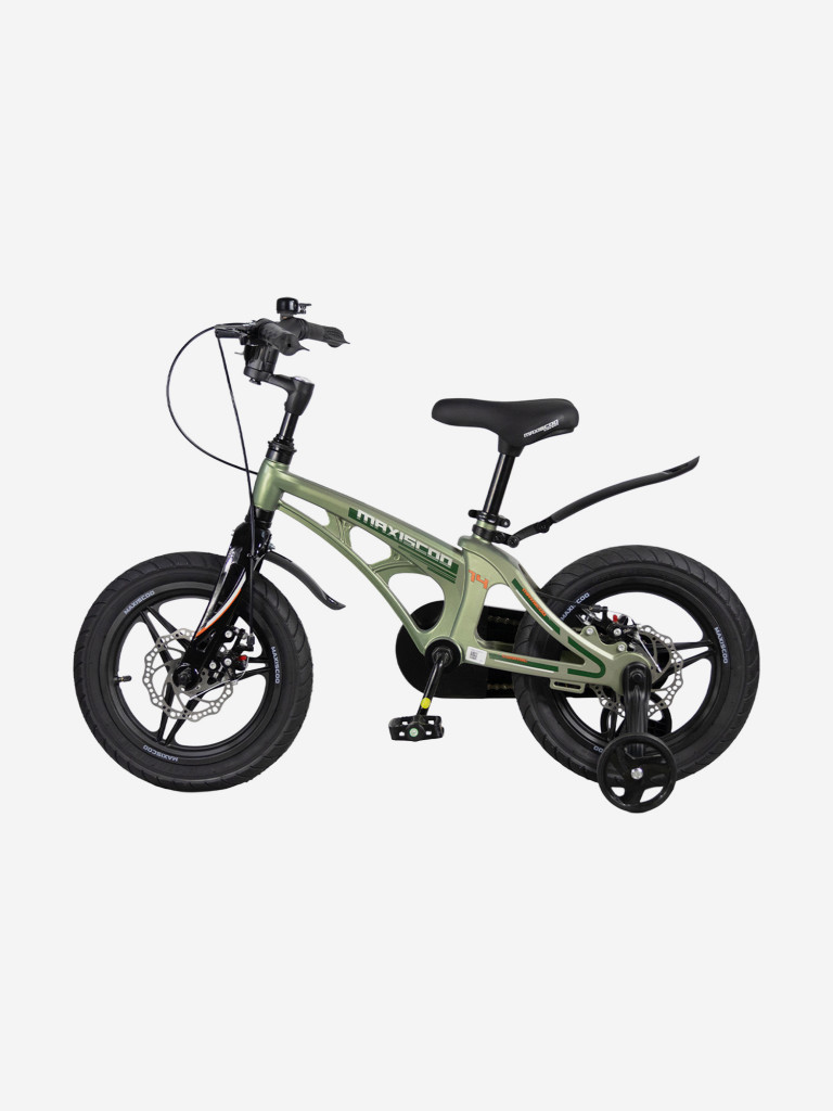 Велосипед детский Maxiscoo COSMIC Deluxe Plus 14'' оливковый матовый, 2026