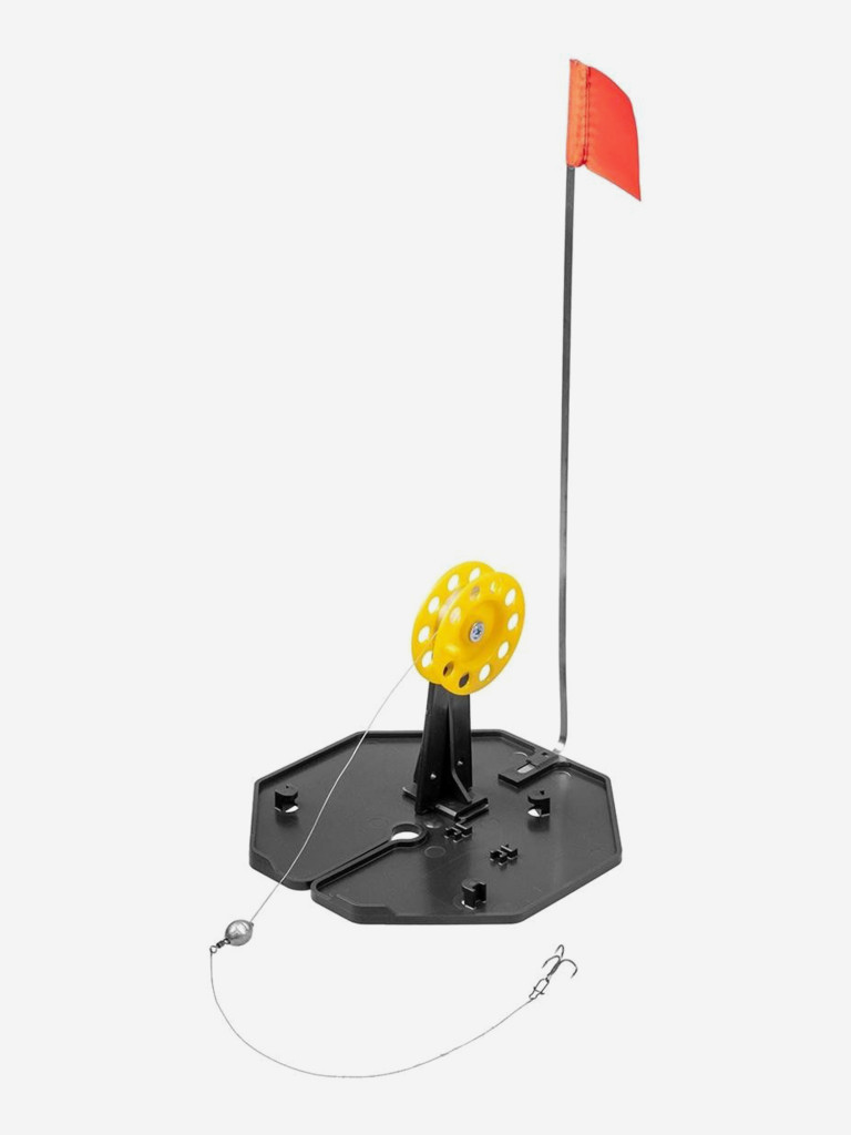 Жерлица на подставке оснащенная ТОНАР ЖЗО-04, основание 185 мм, катушка 65 мм (ZHО 185/63)