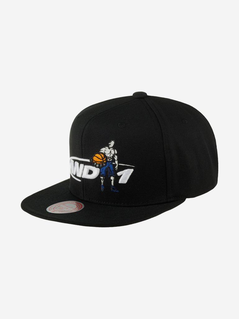 Бейсболка с прямым козырьком MITCHELL NESS HHSS6885-CLBYYPPPBLCK And 1 (черный)