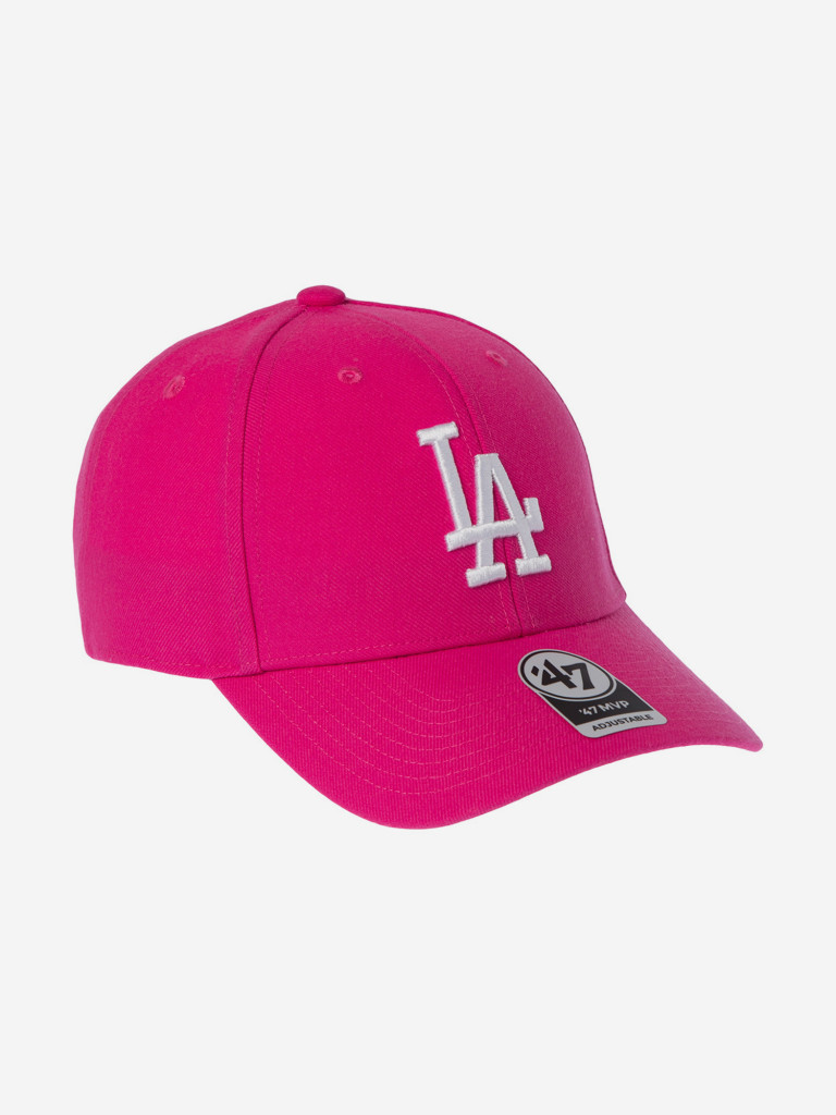 Бейсболка 47 BRAND B-MVP12WBV-MAG Los Angeles Dodgers MLB (розовый)