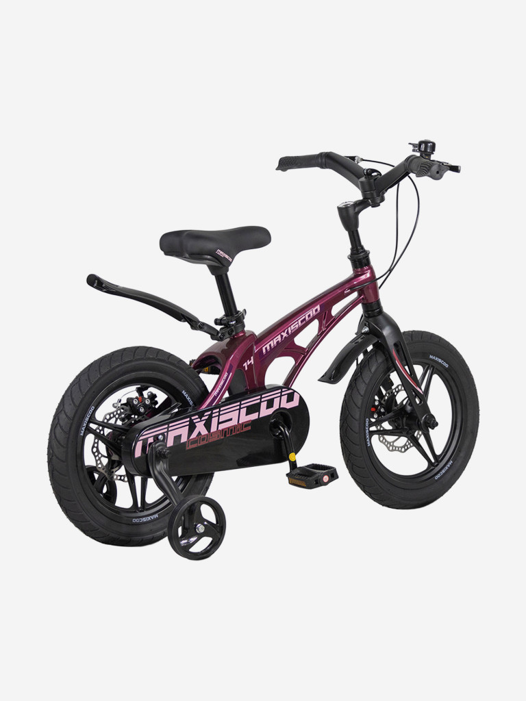 Велосипед детский Maxiscoo COSMIC Deluxe Plus 14'' розовый глянцевый, 2026