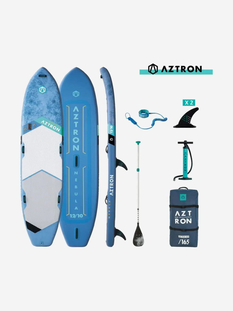 SUP-доска Aztron Nebula 12'10", надувная, туринговая, двухслойная, 390х86х15 см, до 210 кг