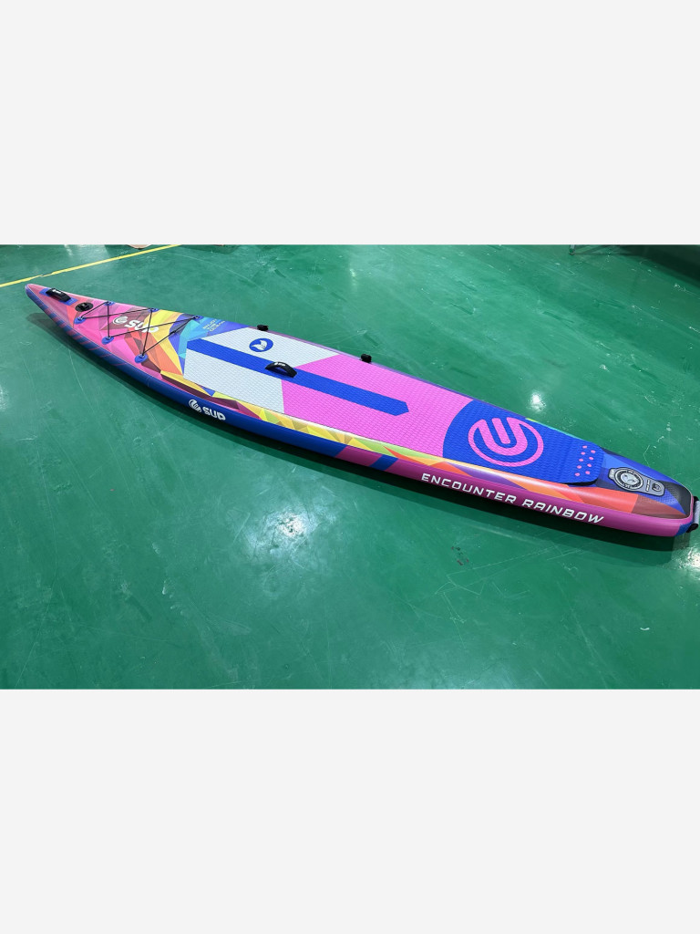 Надувной SUP-борд E-SUP ENCOUNTER RAINBOW, 12'6" 384*71*15 см сапборд