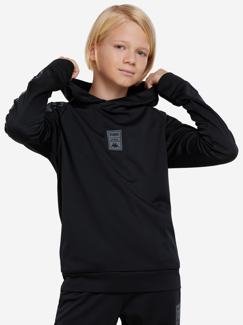 фото Худи для мальчиков kappa, черный
