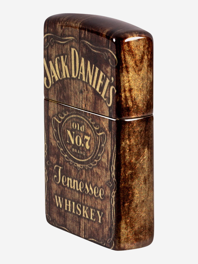 Зажигалка бензиновая ветроустойчивая Zippo Jack Daniel's 540 Tumbled Brass