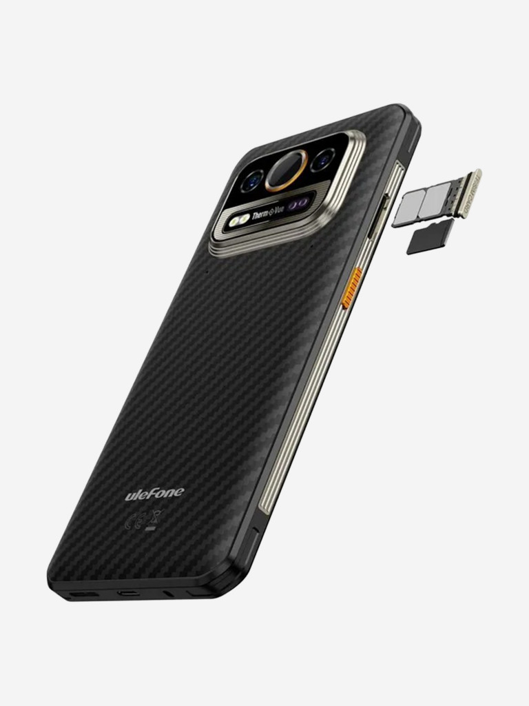 Смартфон Ulefone Armor 25T 8+256GB Frost Black, 6.78”, FHD+, 120Hz, MTK G99, And14, 50+64, 32, ThermoVue, 6500mAh