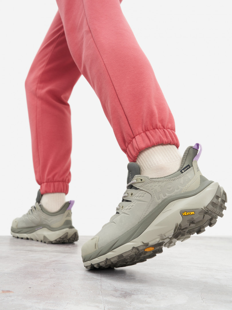 фото Кроссовки женские hoka one one kaha 2 low gtx, зеленый