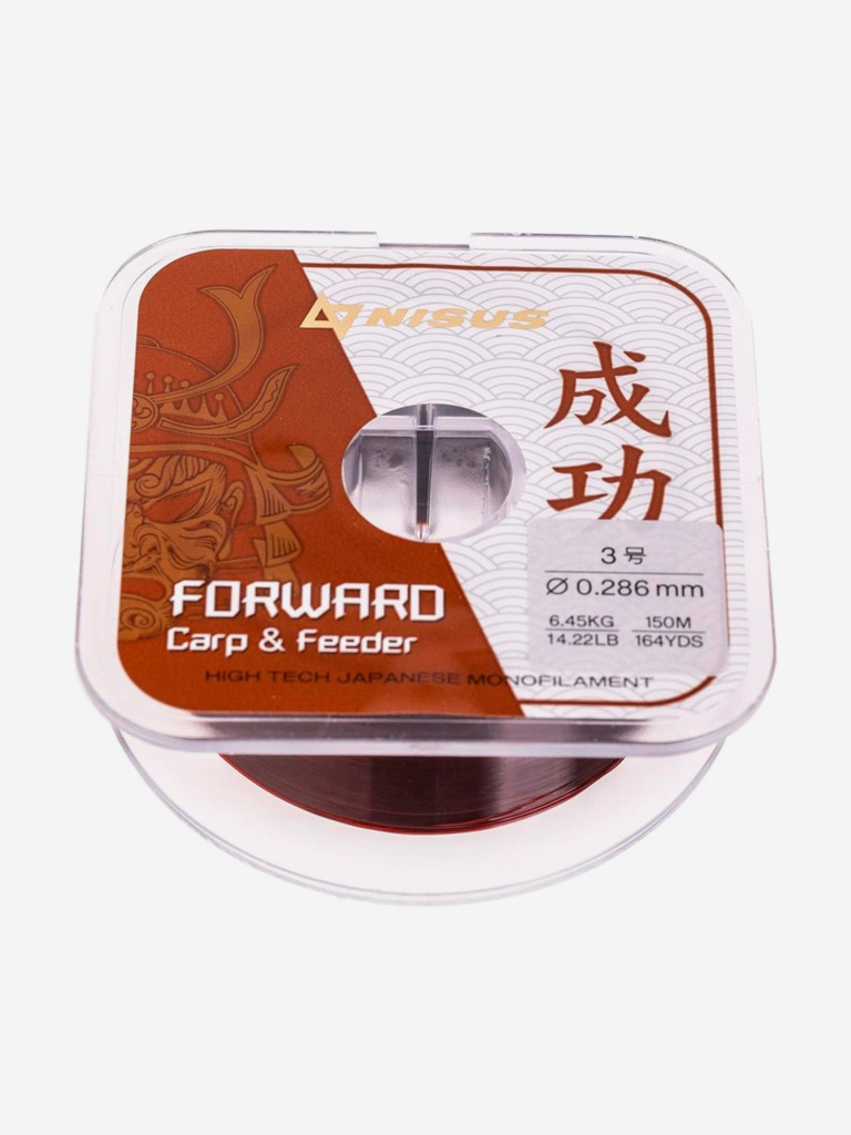 Леска для рыбалки Nisus FORWARD Carp&Feeder Nylon 0,286мм, 150м, 6,45кг, темно-коричневый