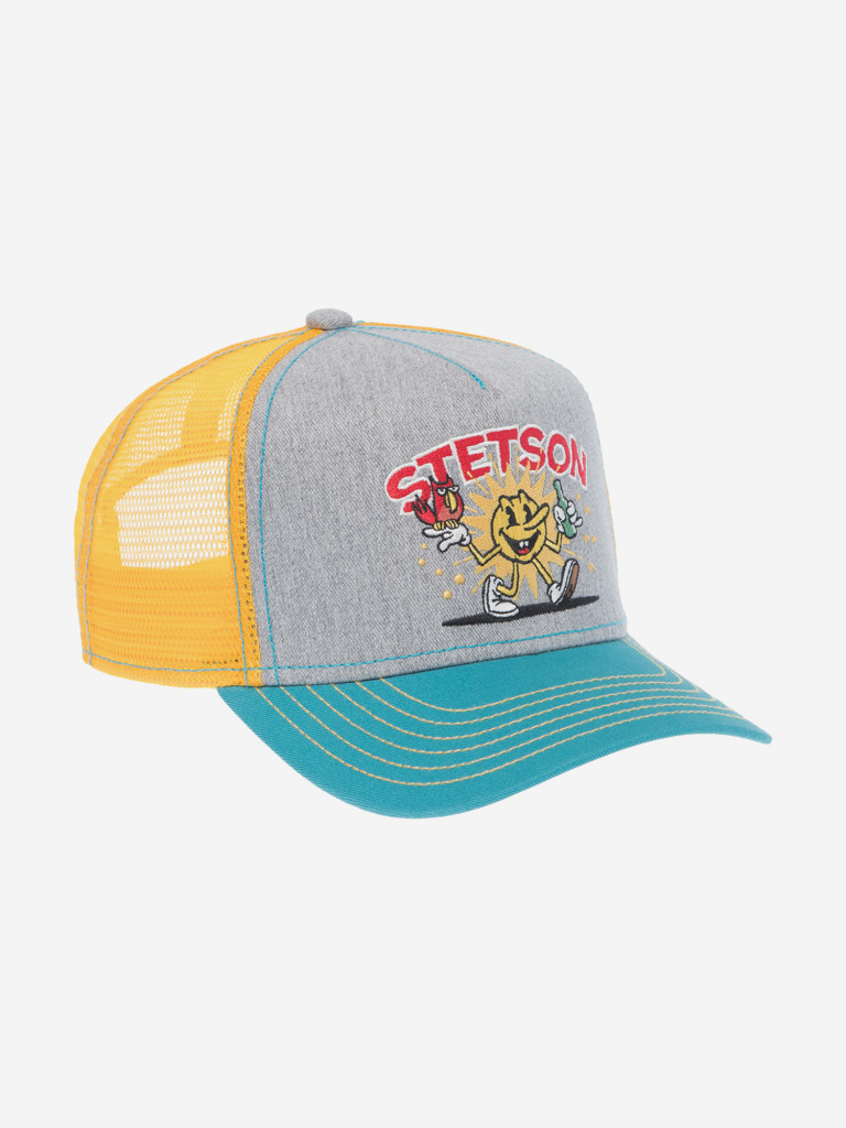 Бейсболка с сеточкой STETSON 7761183K TRUCKER CAP FUN (серый)