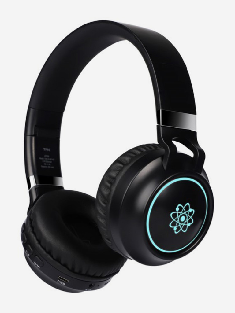 Беспроводные наушники TFN Atom black/накладные наушники/блютуз наушники/tws гарнитура
