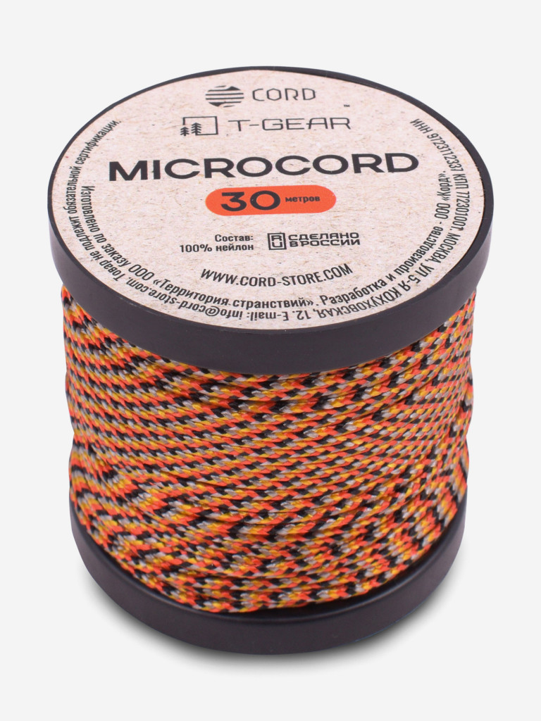 Микрокорд T-Gear x CORD nylon катушка 30м (Motley X)