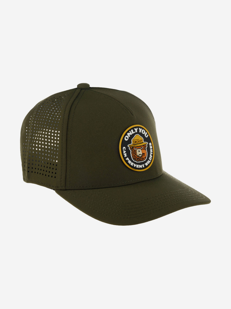 Бейсболка с сеточкой AMERICAN NEEDLE 23004A-SBEAR Smokey Bear Super Tech Valin (оливковый)