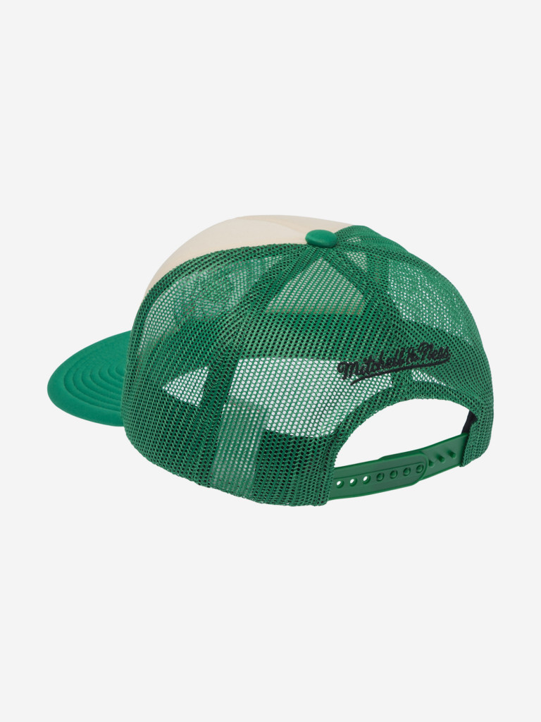 Бейсболка с сеточкой MITCHELL NESS HT12897-BCECREA Boston Celtics NBA