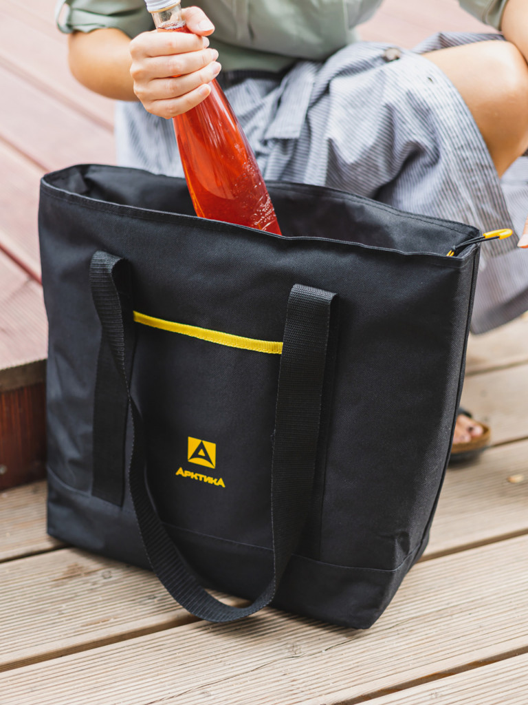 Термосумка шоппер, тм "Арктика", 17,5 л, арт.3400-17, черная