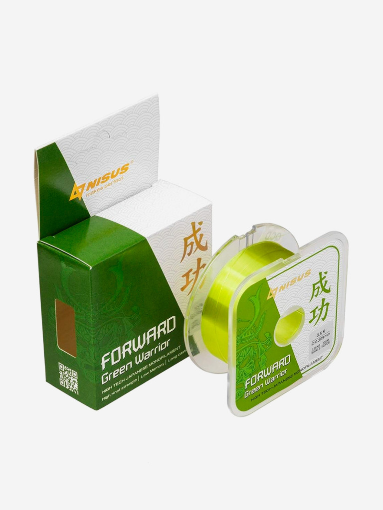 Леска для рыбалки Nisus FORWARD Green Warrior Nylon 0,309мм, 100м, 7,55кг, оливковый
