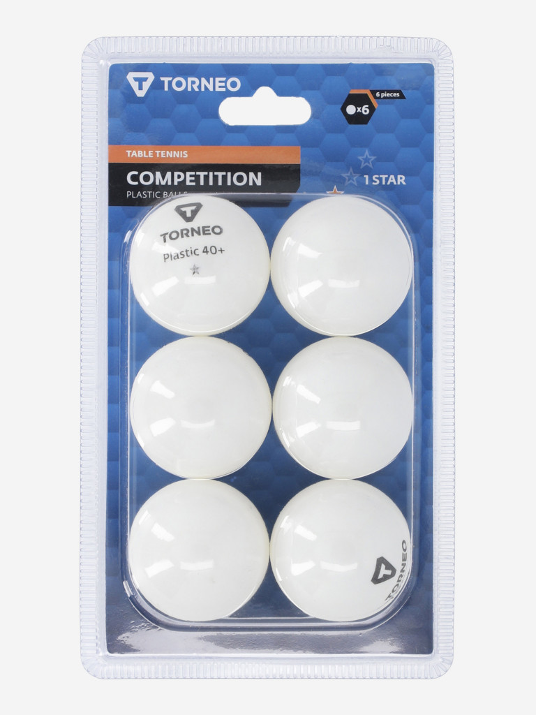 Мячи для настольного тенниса Torneo, 6 шт.