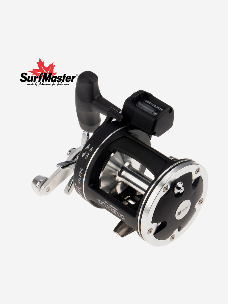 Катушка мультипликаторная Surf Master Atlantic ATL 600 4bb L со счётчиком