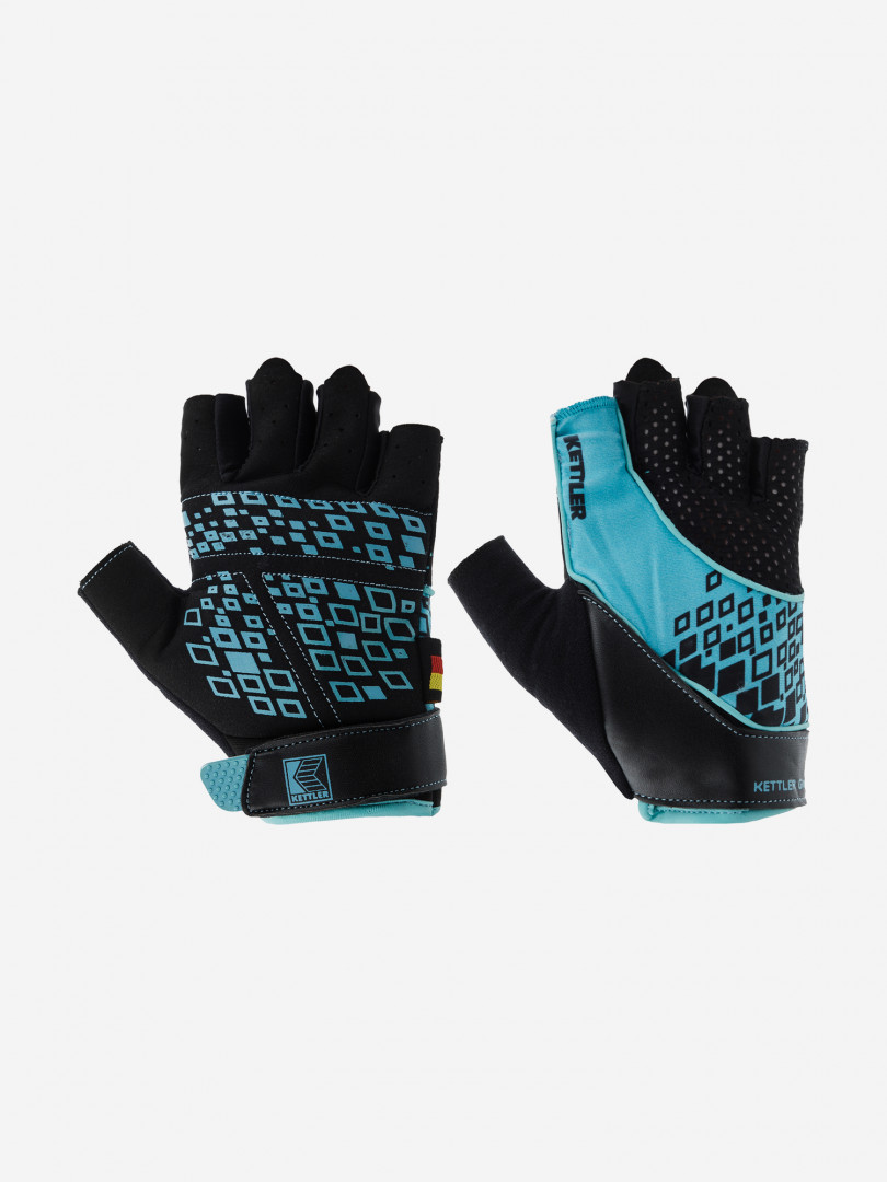 фото Перчатки для фитнеса kettler fitness gloves ak-310w-s1, голубой