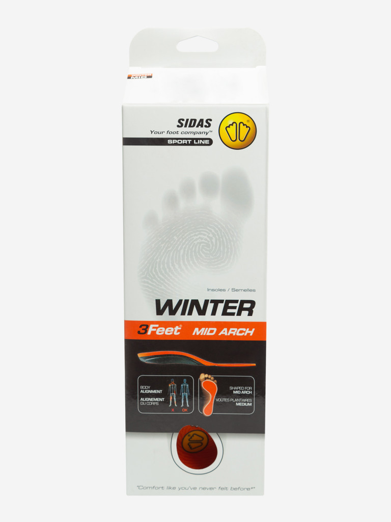 Стельки Sidas Winter 3Feet Mid (для среднего свода)