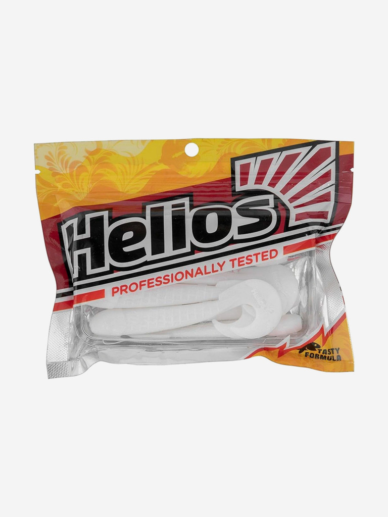 Мягкая приманка Helios Long Hybrid, 3,55" / 9,0 см, White, 7 штук (HS-15-001)