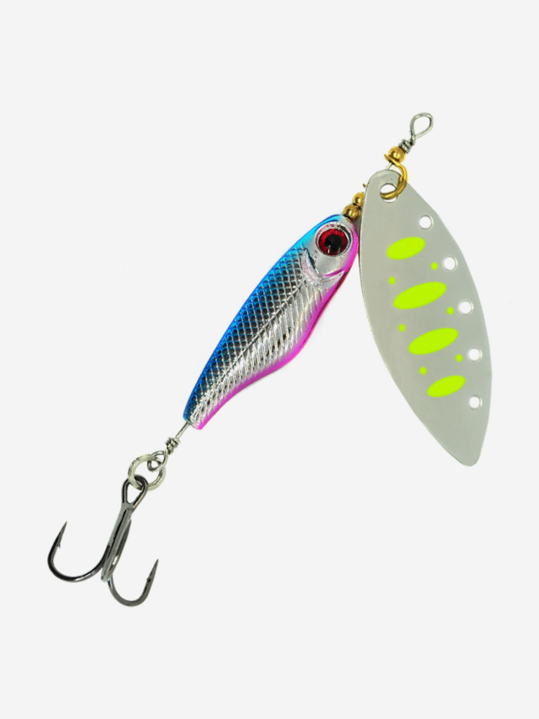 Блесна вращающаяся для рыбалки Mottomo Spin Blade #4 19g Silver 22 для спиннинга. Вертушка на голавля, жереха, щуку