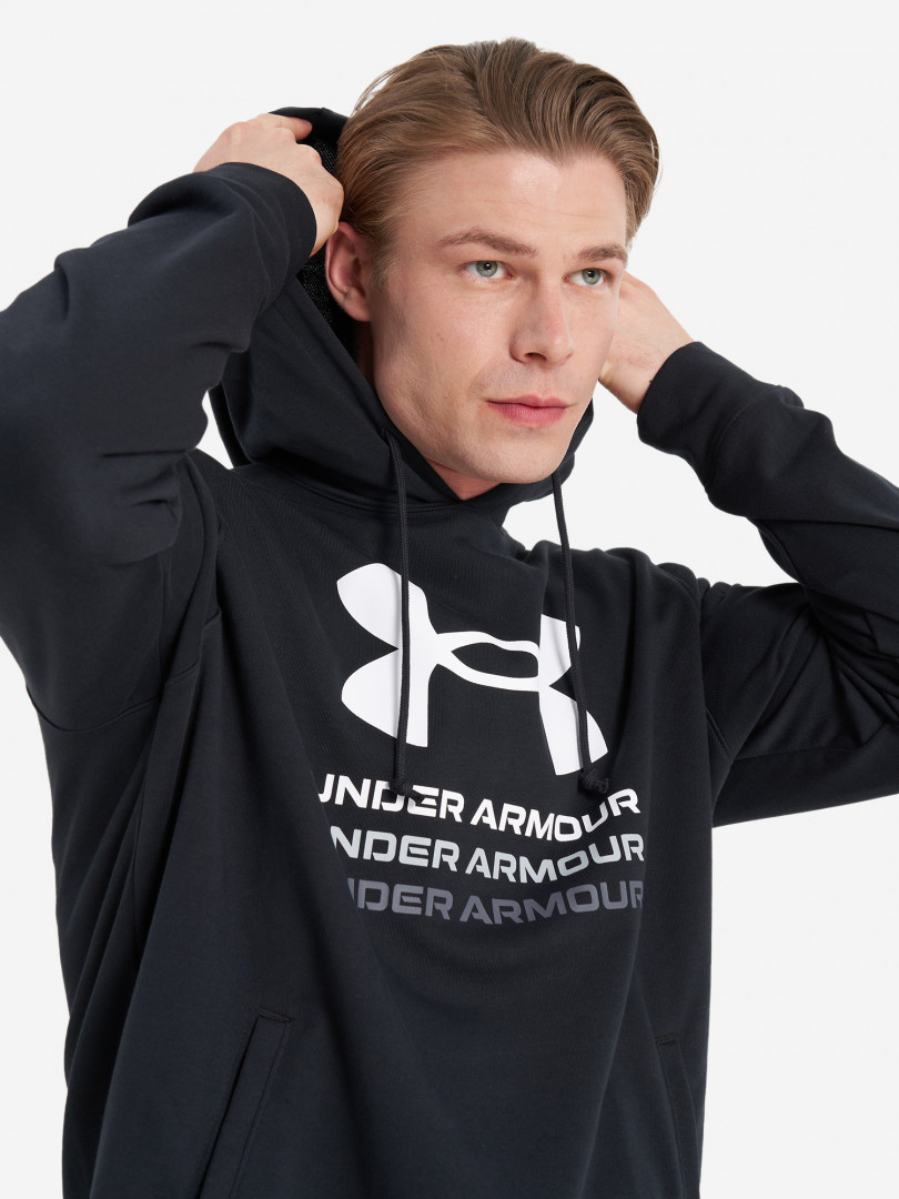 фото Джемпер флисовый мужской under armour, черный