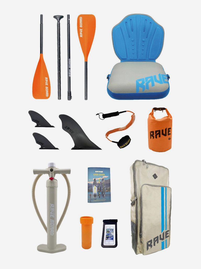 SUP-доска Rave Board 104A Pro 350*83*15,полный комплект