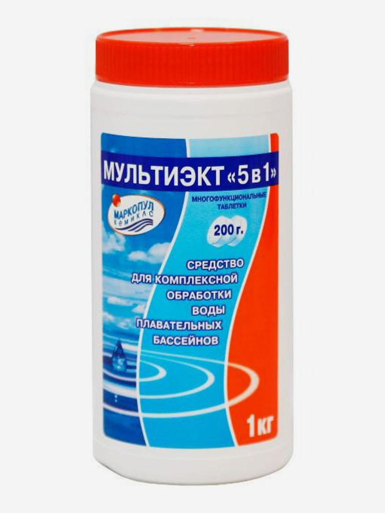 Мультиэкт, "5 в 1", таблетки 200 г. ведро 1 кг
