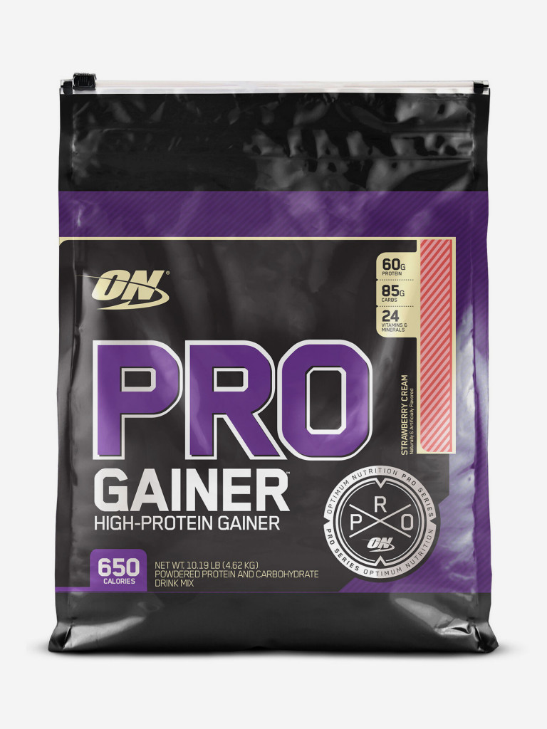 Гейнер Optimum Nutrition PRO Gainer, 4620 г, Клубничный крем