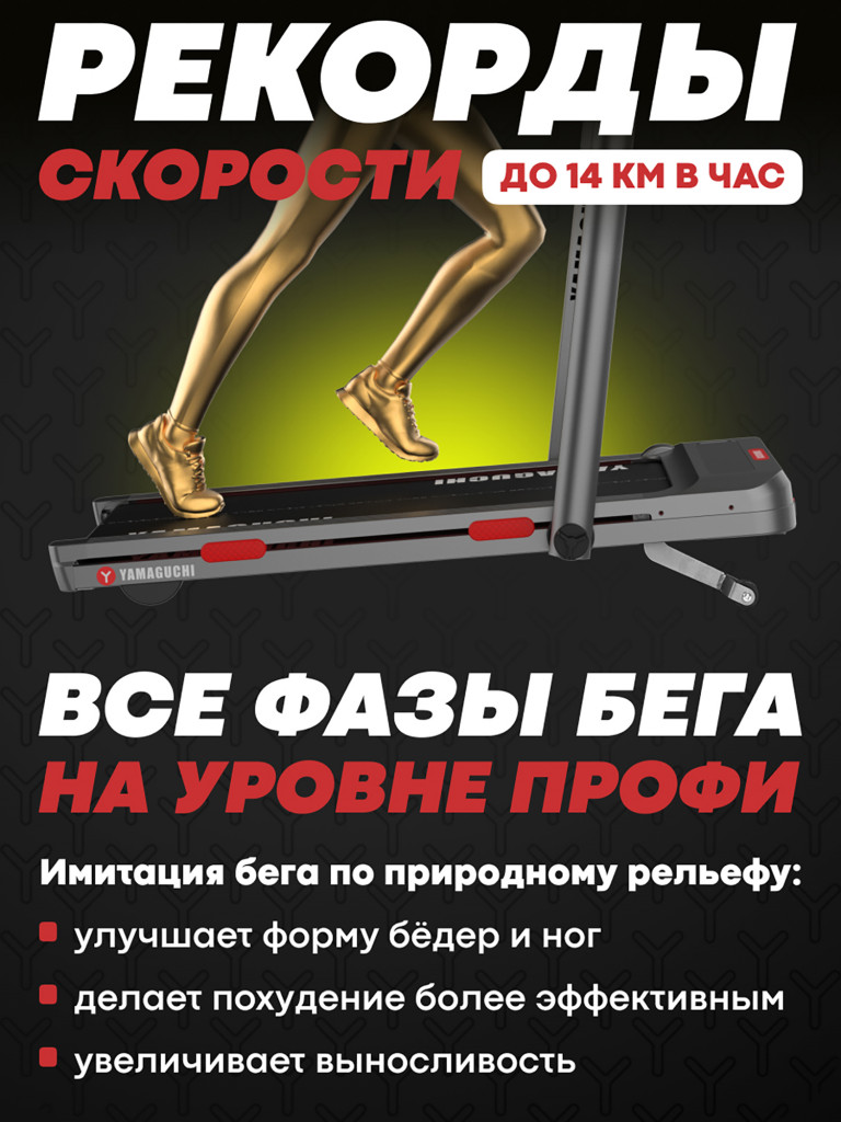 Беговая дорожка Yamaguchi Home RACE Incline