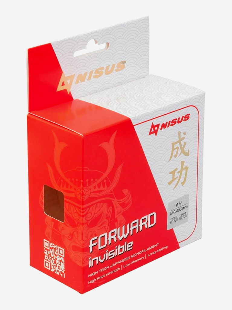 Леска для рыбалки Nisus FORWARD Invisible Nylon 0,405мм, 150м, 12,3кг, прозрачный