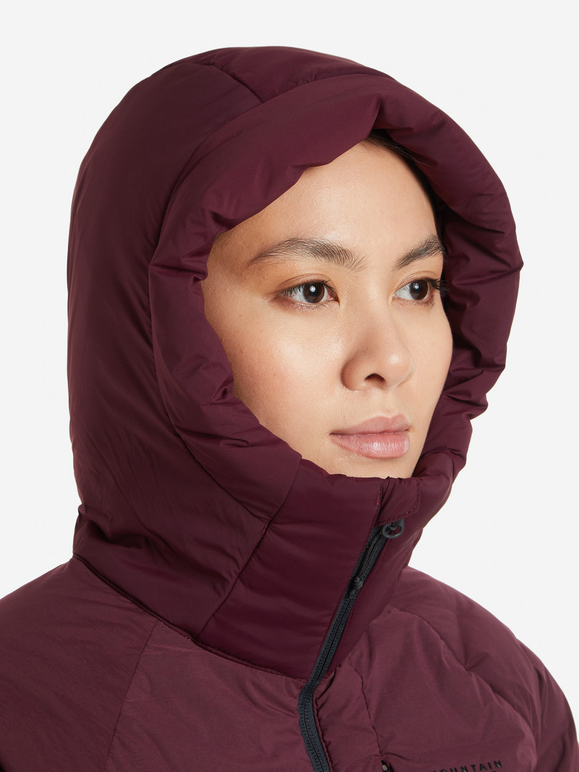 фото Пуховик женский mountain hardwear stretchdown, красный