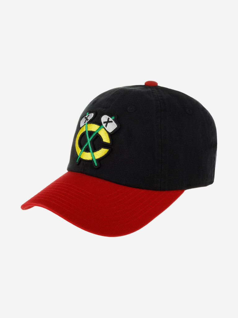 Бейсболка AMERICAN NEEDLE 40742B-CBH Chicago Blackhawks Blue Line NHL (черный)