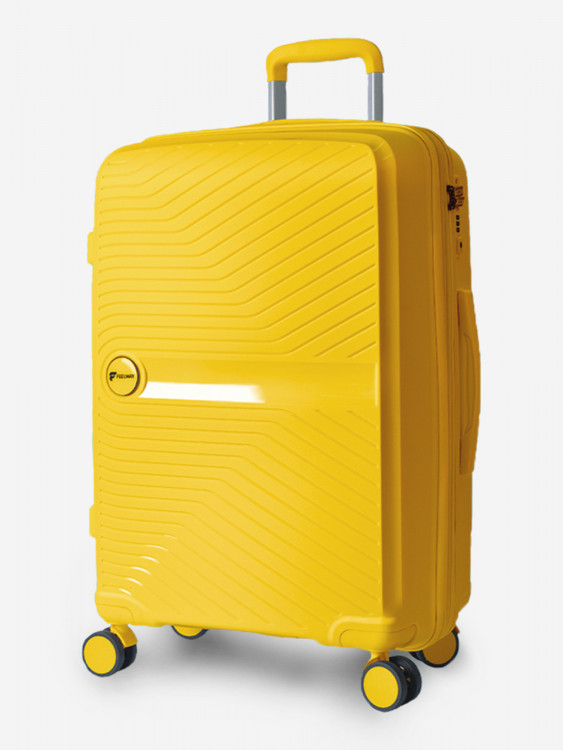 Чемодан ручная кладь S желтый Feelway