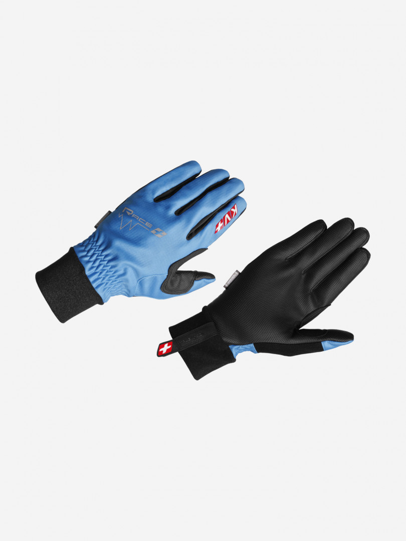 фото Перчатки kv+ race gloves, синий