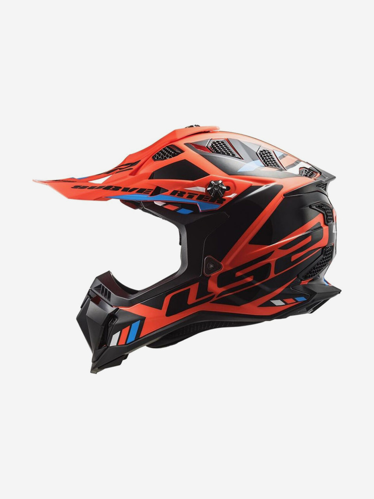 Мотошлем LS2 MX700 SUBVERTER II EVO STOMP (черно-оранжевый, глянцевый)