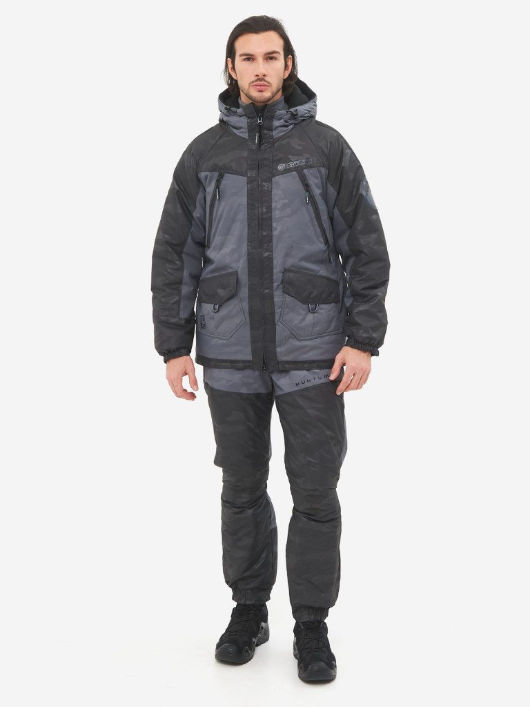 Костюм мужской зимний Huntsman Горка Люкс, ткань Breathable Camo