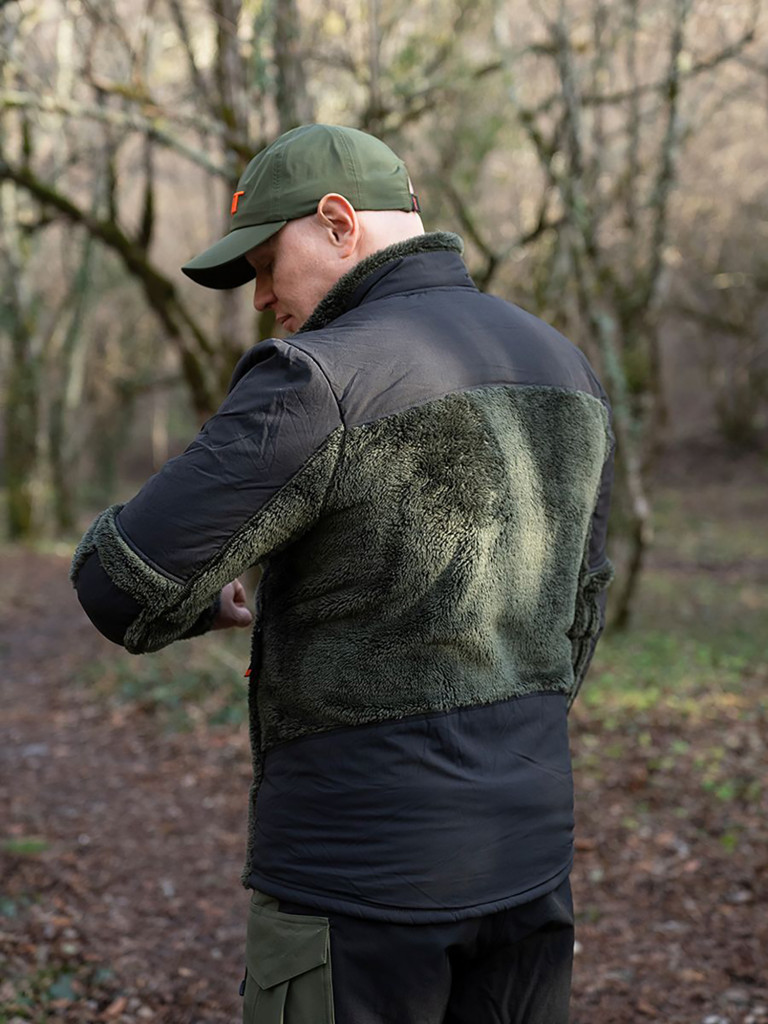 Кофта мужская HUT BORON на молнии хаки