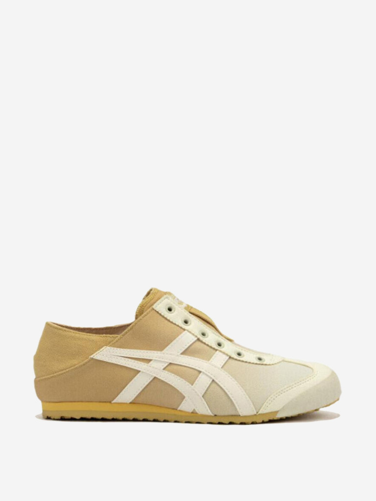 Onitsuka Tiger MEXICO 66 Anti-Slip Wear-Resistant Low-Top Casual Shoes Women's Yellow White