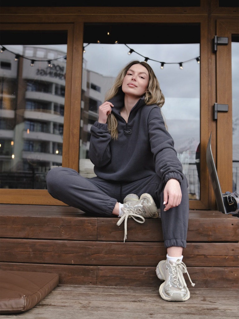 Костюм флисовый женский XVOYA Comfy серый