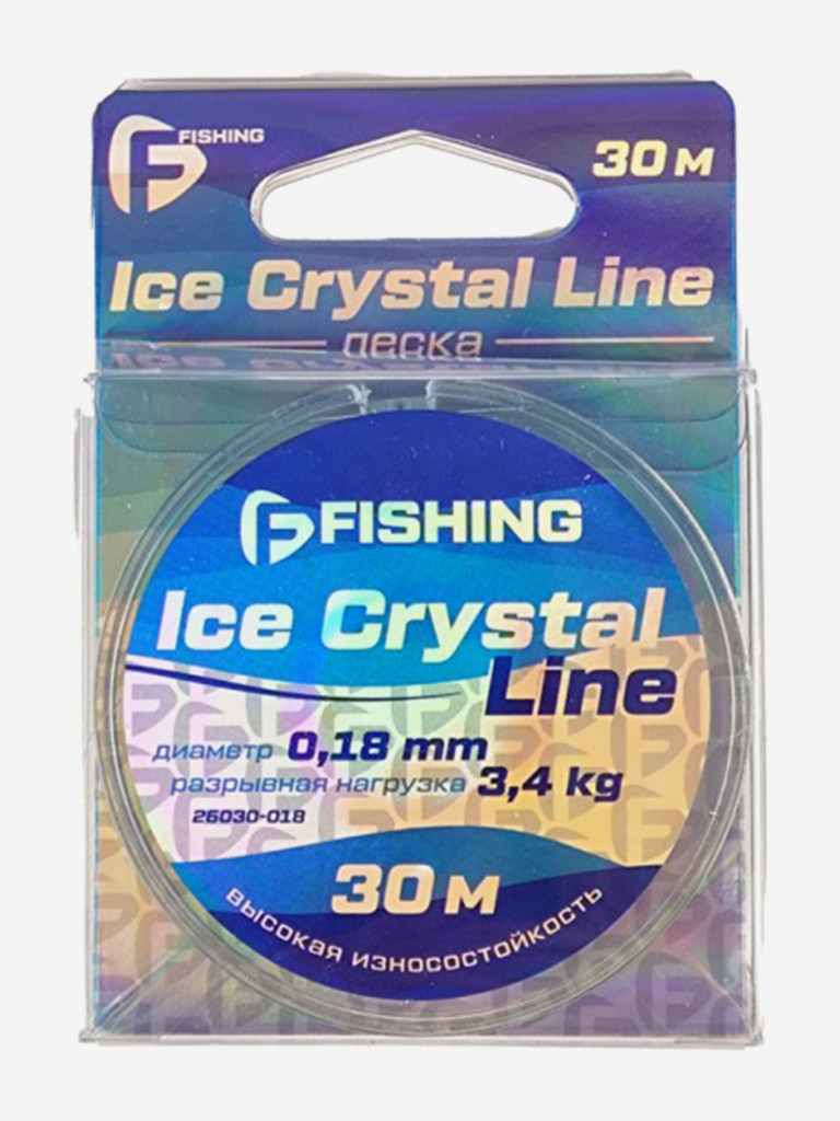 Леска F-FISHING Ice Crystal Line 30м 0,18мм